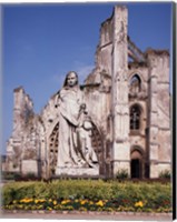 Framed Ruins of St Bertin Abbey, St Omer, France