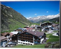 Framed Obergurgl, Otztal Alps, Tyrol, Austria