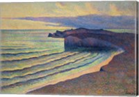 Framed Seashore In Normandy, 1893