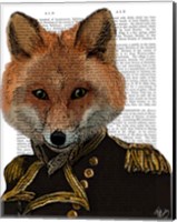 Framed Admiral Fox Portrait
