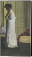 Framed Woman Removing her Chemise, c. 1900