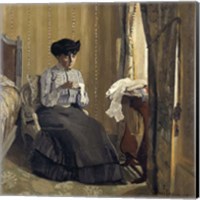 Framed Woman Sewing, 1905