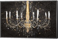 Framed Grand Chandelier Black I