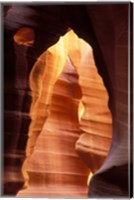 Framed Colorful Sandstone in Antelope Canyon, near Page, Arizona
