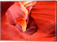 Framed Glowing Sandstone Walls, Lower Antelope Canyon