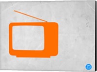 Framed Orange TV Vintage