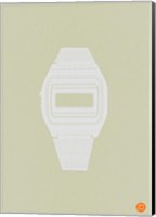 Framed White Electronic Watch
