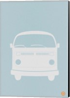 Framed VW Bus Blue