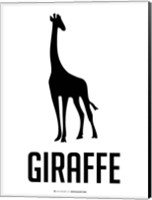 Framed Giraffe Black