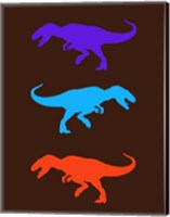 Framed Dinosaur Family 24