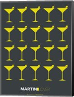 Framed Martini Lover Yellow