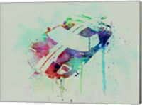 Framed Ford GT Top Watercolor