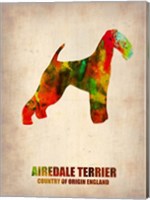 Framed Airedale Terrier