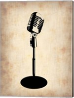 Framed Vintage Microphone