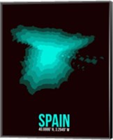 Framed Spain Radiant Map 3