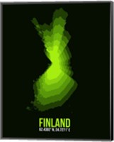 Framed Finland Radiant Map 3