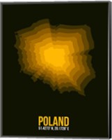 Framed Poland Radiant Map 2