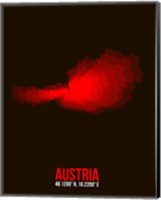 Framed Austria Radiant Map 1