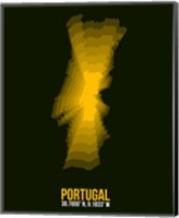 Framed Portugal Radiant Map 3
