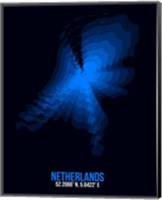 Framed Netherlands Radiant Map 1
