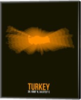 Framed Turkey Radiant Map 2