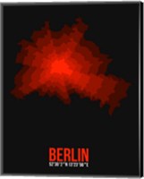 Framed Berlin Radiant Map 2