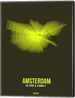 Framed Amsterdam Radiant Map 5