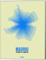 Framed Madrid Radiant Map 1