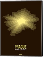 Framed Prague Radiant Map 1
