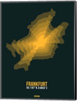 Framed Frankfurt Radiant Map 1