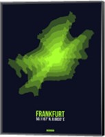 Framed Frankfurt Radiant Map 2