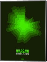 Framed Warsaw Radiant Map 2