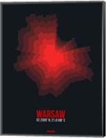 Framed Warsaw Radiant Map 4