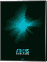 Framed Athens Radiant Map 2