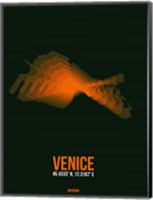 Framed Venice Radiant Map 2