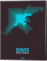 Framed Denver Radiant Map 4