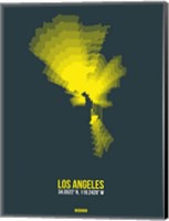 Framed Los Angeles Radiant Map 1