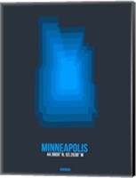 Framed Minneapolis Radiant Map 2