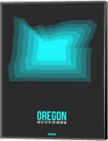 Framed Oregon Radiant Map 5