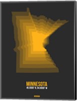 Framed Minnesota Radiant Map 5