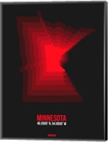 Framed Minnesota Radiant Map 6