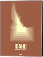 Framed Idaho Radiant Map 2