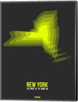 Framed New York Radiant Map 6