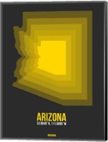 Framed Arizona Radiant Map 6B
