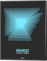 Framed Arkansas Radiant Map 4