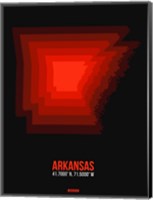 Framed Arkansas Radiant Map 6
