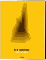 Framed New Hampshire Radiant Map 2