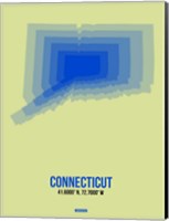 Framed Connecticut Radiant Map 1