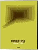 Framed Connecticut Radiant Map 2