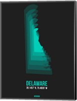 Framed Delaware Radiant Map 5